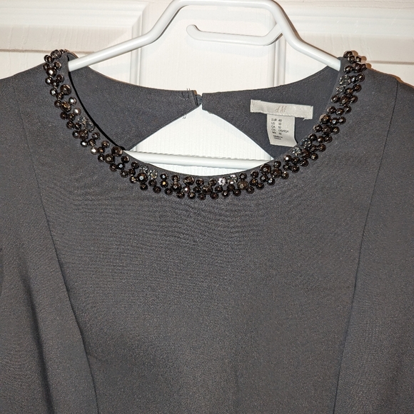 H&M Gray Fancy Dress Size 10 - Picture 2 of 3